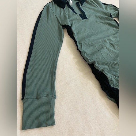 Daily Practice by Anthropologie Long-Sleeve Colorblock Polo midi dress  NWT - Picture 5 of 14